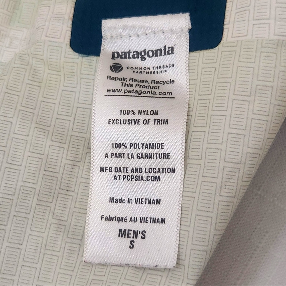 Patagonia 83801 Shell H2no Jacket Windbreaker lightweight Hoodie Jacket SZ Small - Picture 8 of 12